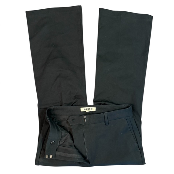 Boden Hampshire Flared Trousers in Black Size 6 Regular - Picture 4 of 5